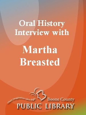 cover image of Oral History Interview with Martha Breasted